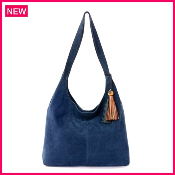 Large Leather Hobo Bag with Shoulder Straps for Everyday Travel - Picture 2 of 5